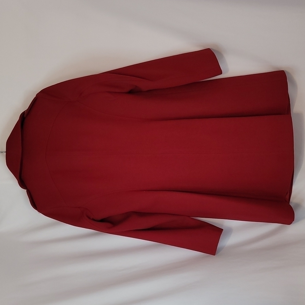 LIZ Claiborne Women's Red Double Breasted Coat - Picture 9 of 15